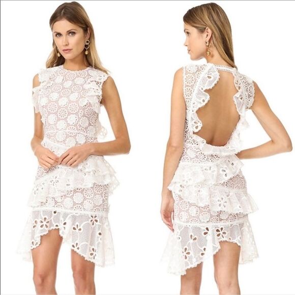 Alexis White Lace Mini Dress